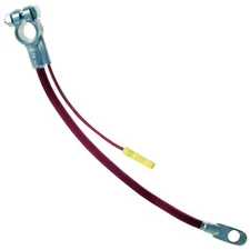 Deka 04231 Red 25" 2 Gauge Top Post Universal Battery Cable 3/8" & Aux Wire USA