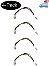 4-Pack: NEW 13" 4-pin Molex to 8pin/ 4+4-pin 12V Converter Power Adapter Cable