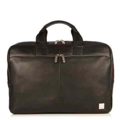 Leather computer bag KNOMO Newbury