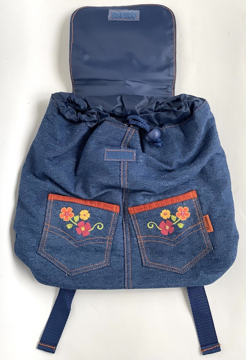 Disney Store Minnie mouse denim backpack 12” New | eBay