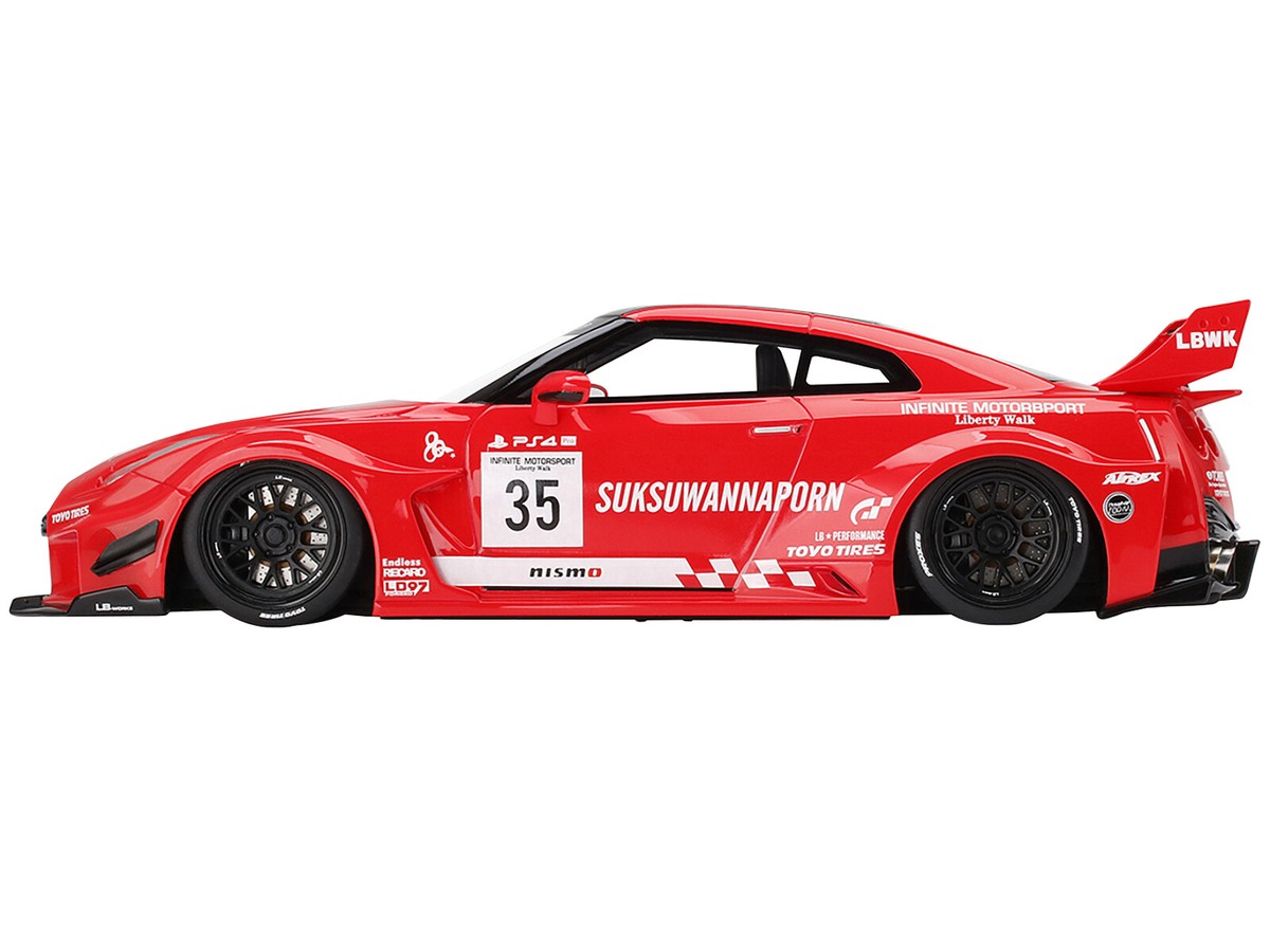 NISSAN 35GT-RR LB-SILHOUETTE WORKS GT LBWK #35 INFINITE 1/18 TOP