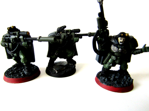 A25 WARHAMMER 40K SPACE MARINES SALAMANDERS - PAINTED SCOUT SQUAD - Picture 2 of 4
