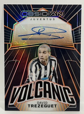 2023-24 Panini Obsidian Juventus David Trezeguet Volcanic Auto
