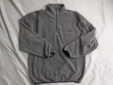 Vintage Nautica Competition Sweatshirt Gray Fleece 1/4 Zip Mock Mens Size XL