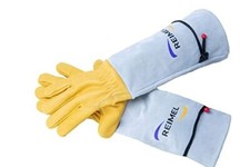 Heavy Duty Thorn Proof Gardening Rose Pruning Long Leather Gauntlet Gloves