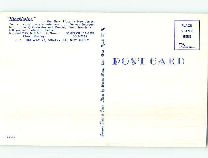 Pre1980 RESTAURANT SCENE Somerville Near Bridgewater & Edison NJ 10/