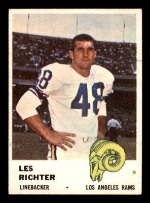 1961 Fleer Football #106 Les Richter EX/MT *e1