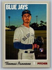 2019  Topps Heritage #715 Thomas Pannone Short Print (B)