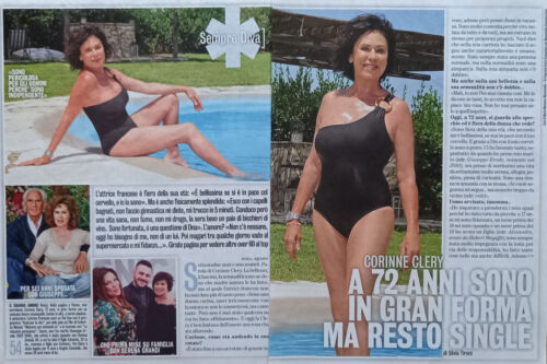 Italian Clipping Ritaglio 2022 CORINNE CLERY sono in gran forma 4 PAGINE