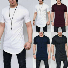 Fashion Men's Slim Fit O Neck Short Sleeve Muscle Tee T-shirt Casual Tops Blouse