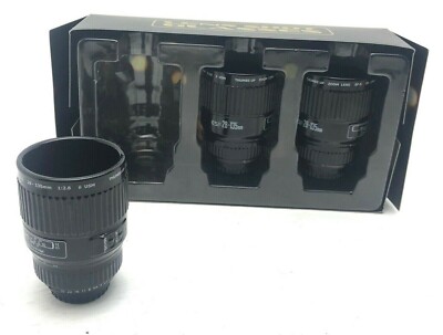 Objektiv Kamera Schnapsgläser x3 Geschenk für Fotografen Alkoholiker Expresso Party