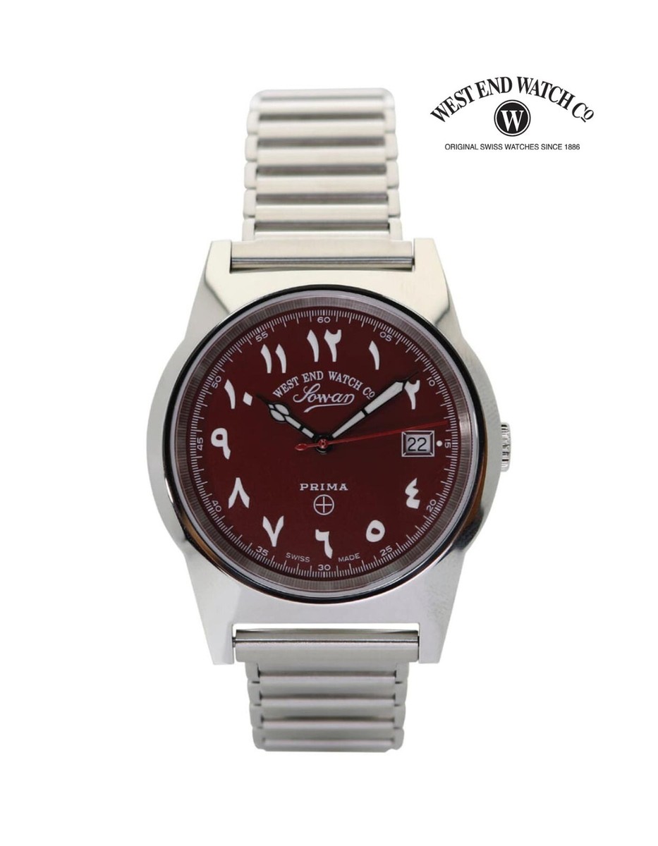 WEST END 6841.10.3372R Quartz Arabic Numbers Maroon Dial Watch | eBay
