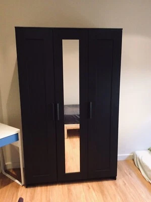 Black Wardrobe With A Mirror Wardrobes Gumtree Australia Port