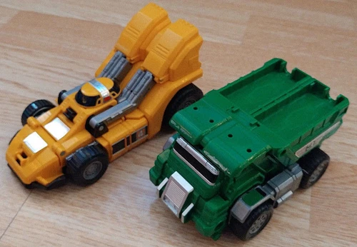 Power Rangers Turbo Rescue Action Figures Car Truck Megazoid 3 & 4 Vintage