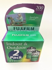 Fujifilm 200 2pack 2x24 Exp -sunlight, Flash 35mm Film Exp 2012 FujiColor  