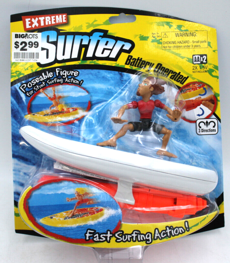 3pc Full Set EXTREME Surfer Poseable Figure Battery Operated Surf