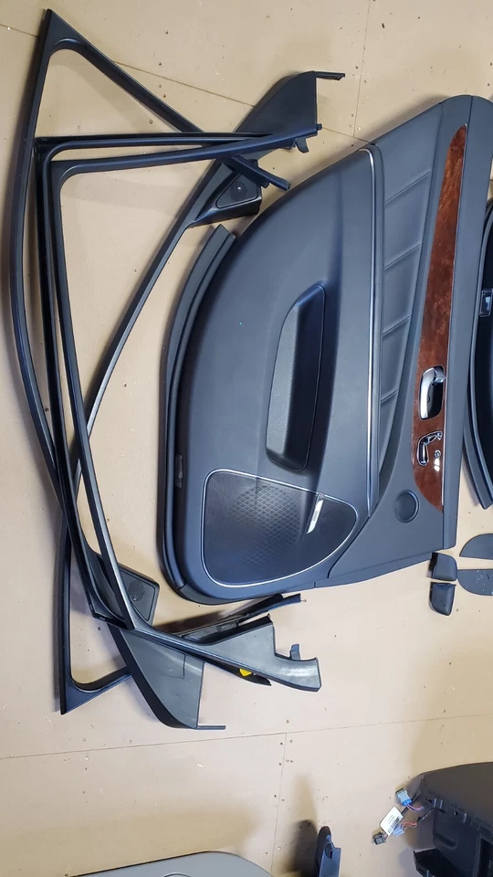 Signature Interior Door Trim Panels BLACK WoodGrain OEM 2014 Hyundai Equus — 第 2/4 张图片