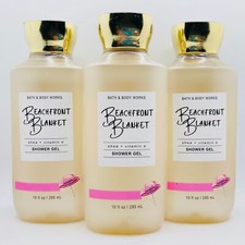 3 Pack Bath Body Works BEACHFRONT BLANKET Shower Gel Wash 10 fl.oz 295 ml New