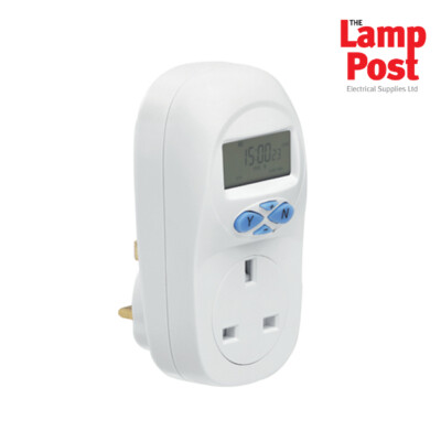 Greenbrook T17B-C elektronischer Stecker 7 Tage sieben Tage digitale Zeitschaltuhr Stecker Adapter