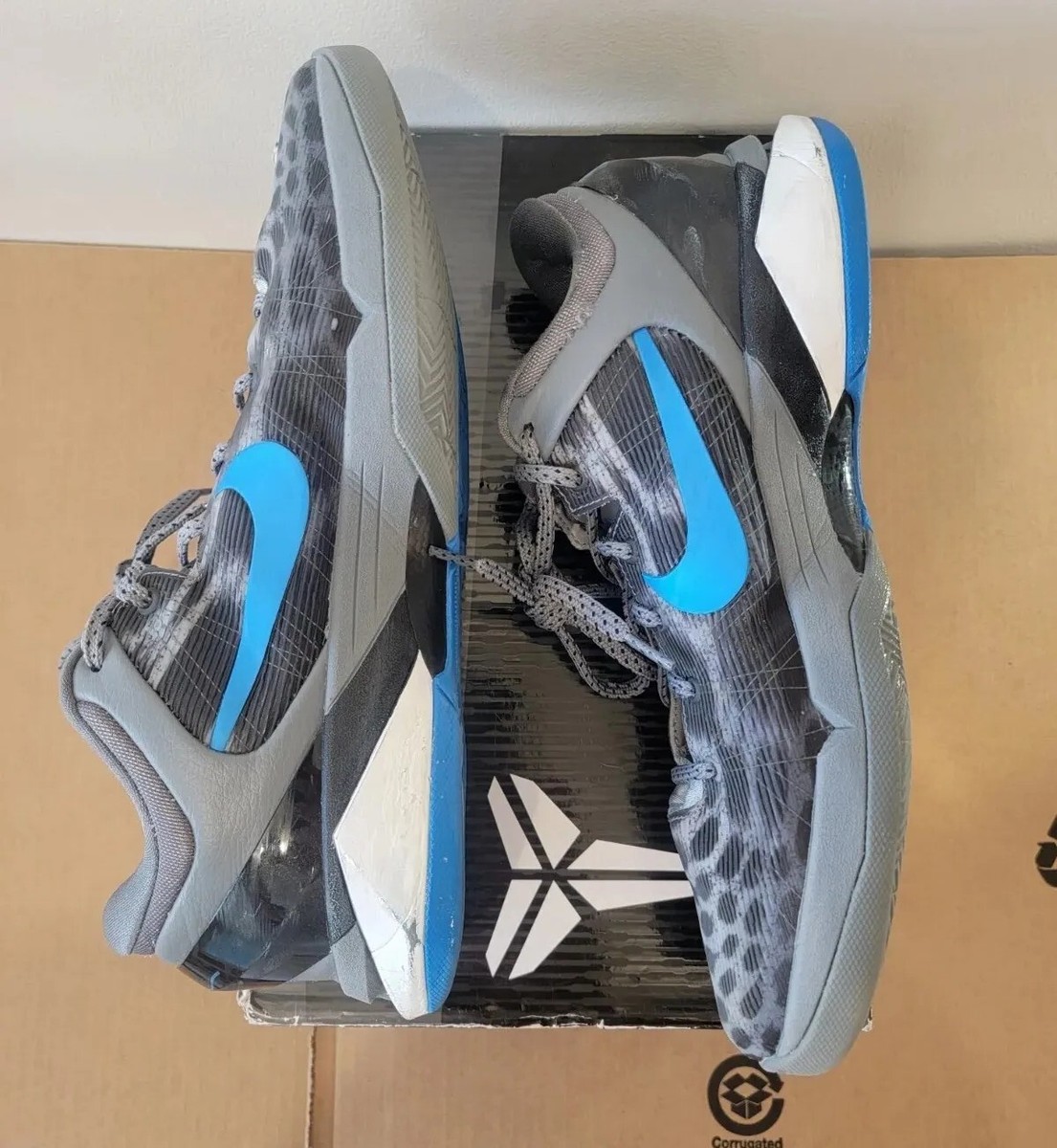 Kobe Bryant K.O.B.E. 12インチレコード Nike Zoom Kobe 7 (VII) System Snow Leopard 2012 - Size 12 | eBay
