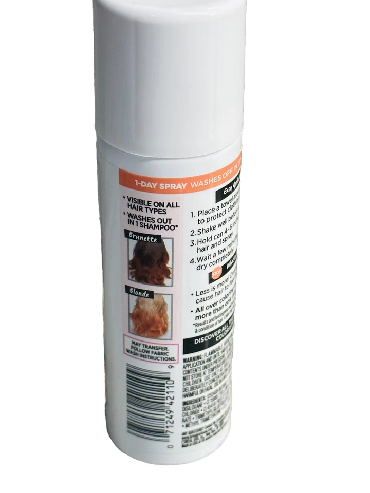 L'Oreal Paris Colorista Spray de Color de Cabello Lavable 1 Día Rosa Coral 50 Foto 3 de 4