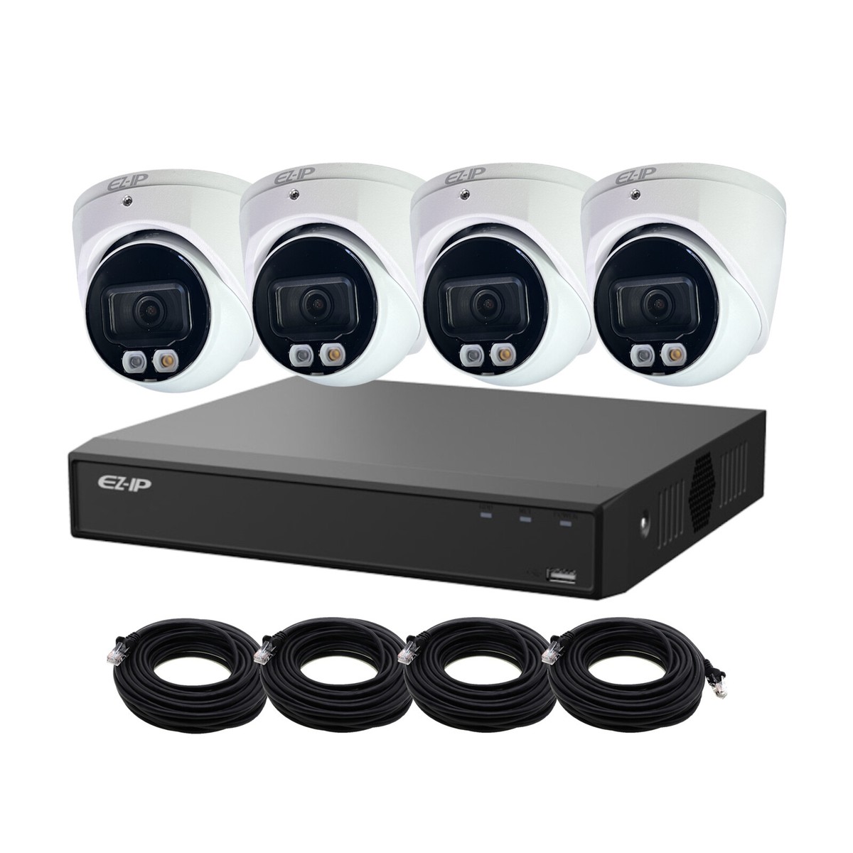 8MP 4K DAHUA EZ IP POE CCTV HYBRID CAMERAS SYSTEM 247 FULL