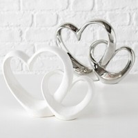 Herz Deko Steingut Hochzeit H 22 Cm StüCkpreis