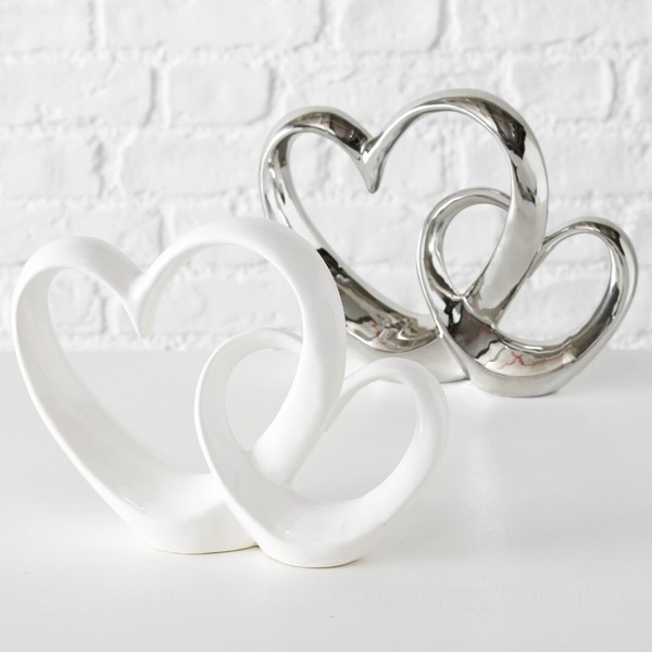 Herz Deko Steingut Hochzeit H 22 Cm StüCkpreis-image