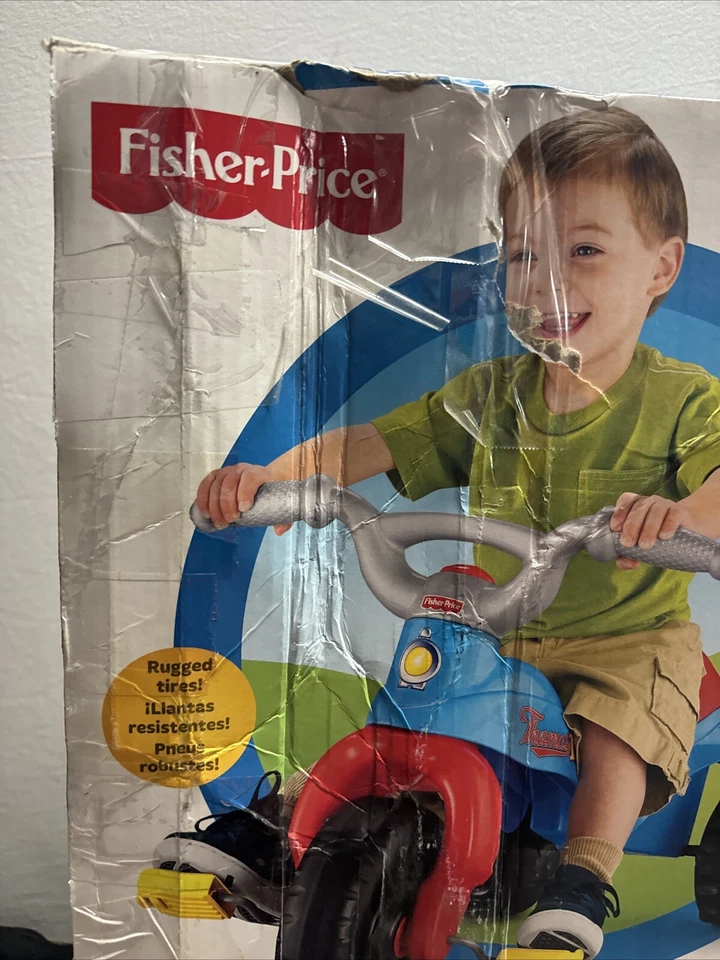 Triciclo Fisher Price Thomas & Friends Ride On Tough con asas de fácil agarre-distress Foto 2 de 4