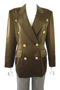 ESCADA-SILK-BROWN-BLAZER-38-US-8
