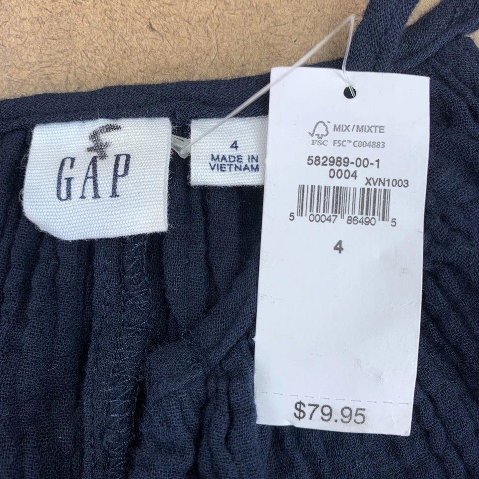 Mono Gap Para Mujer Talla 4 Azul Marino Halter Cuello Gasa Corbata Cinturón Nuevo con Etiquetas Foto 2 de 4