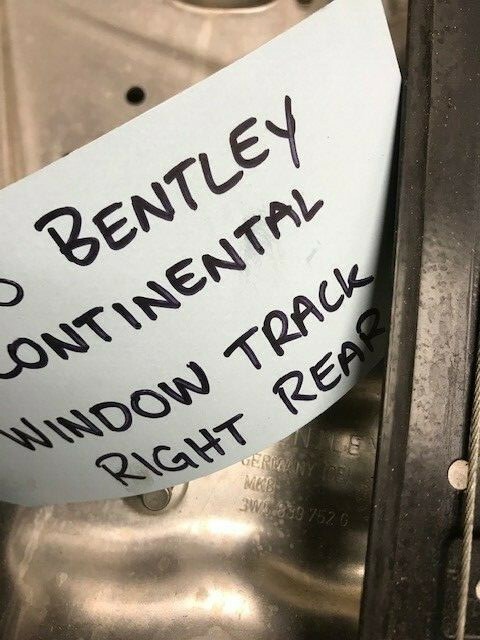 08 BENTLEY CONTINENTAL GT FLYING SPUR RIGHT REAR WINDOW REGULATOR 3W5839462C