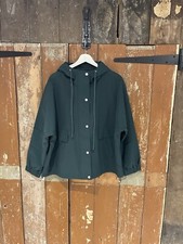 Hush Puppies Hooded Rain Coat Jacket Dark Green High Shine Waterproof Medium