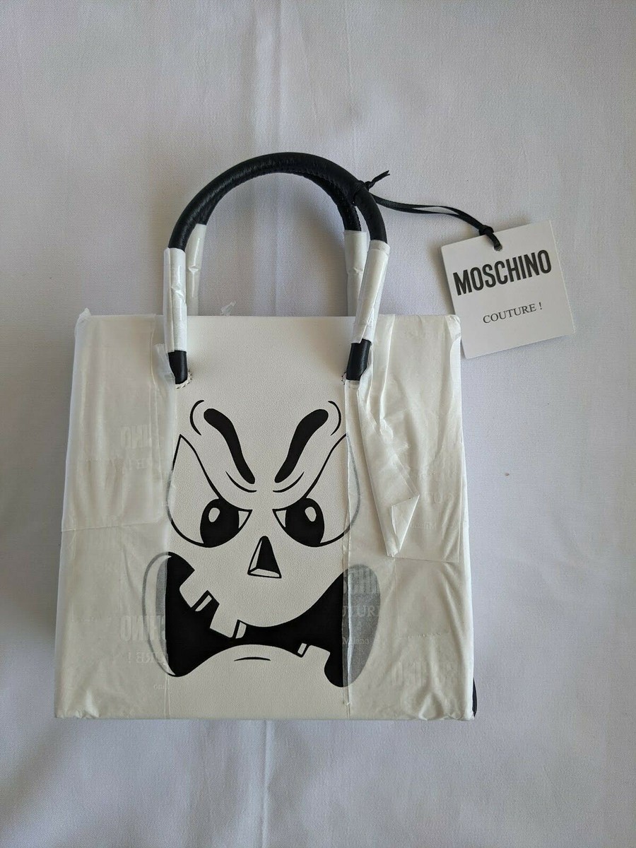 SS20 Moschino Couture Jeremy Scott WHITE PUMPKIN FACE