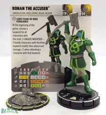 Heroclix Collector's Trove set Ronan the Accuser #033 Super Rare figure w/card!