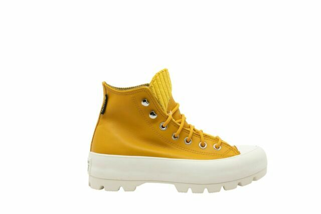 yellow converse lugged