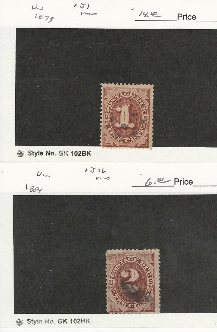 ジェイリン　確認用ページ United States, Postage Stamp, #J1, J16 Used, 1879-84, JFZ | eBay