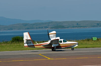 Foto 6x4 N8004B landet am Flughafen Oban N8004B ein ungewöhnlicher 1980 gebauter Conso c2014