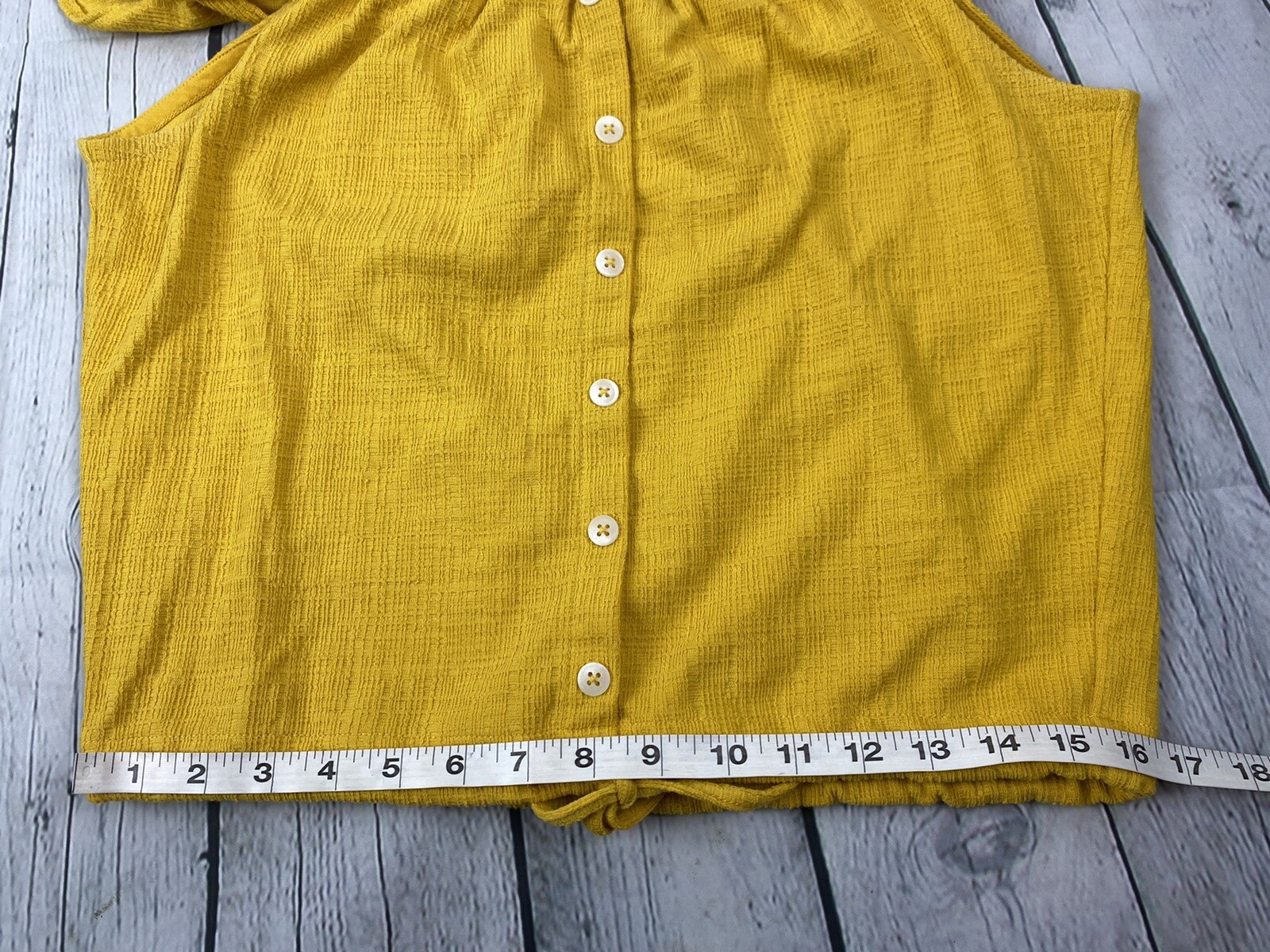 MADEWELL Texture & Thread Medium Button Front Tie… - image 5