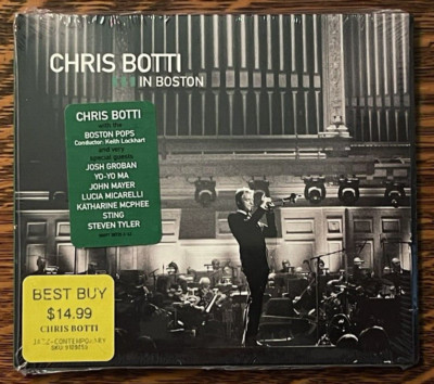 SEALED CD~ CHRIS BOTTI~ 2009~ IN BOSTON~ HYPE STICKER~ NEW OLD STOCK