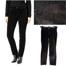 Talbots Sparkle Corduroy Pants Black Size 8