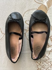 Girls Ballet Shoes Kid Size 10 Wondering Nation Black