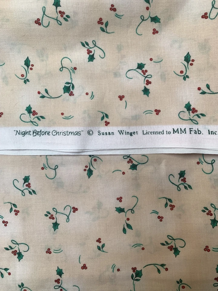 Christmas Fabric - Susan Winget “night before Christmas” one yard. - Image 3 of 3
