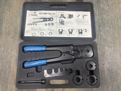 Shark Bite 3/8    1  jaw Pex crimp tool set. FREE S&H!