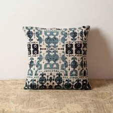 SEVOBAL Bed Pillows Handcrafted Kantha Embroidered Throw Pillow Reversible Boho