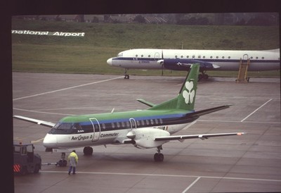 Orig 35mm airline slide Aer Lingus SAAB 340A EI-CFB