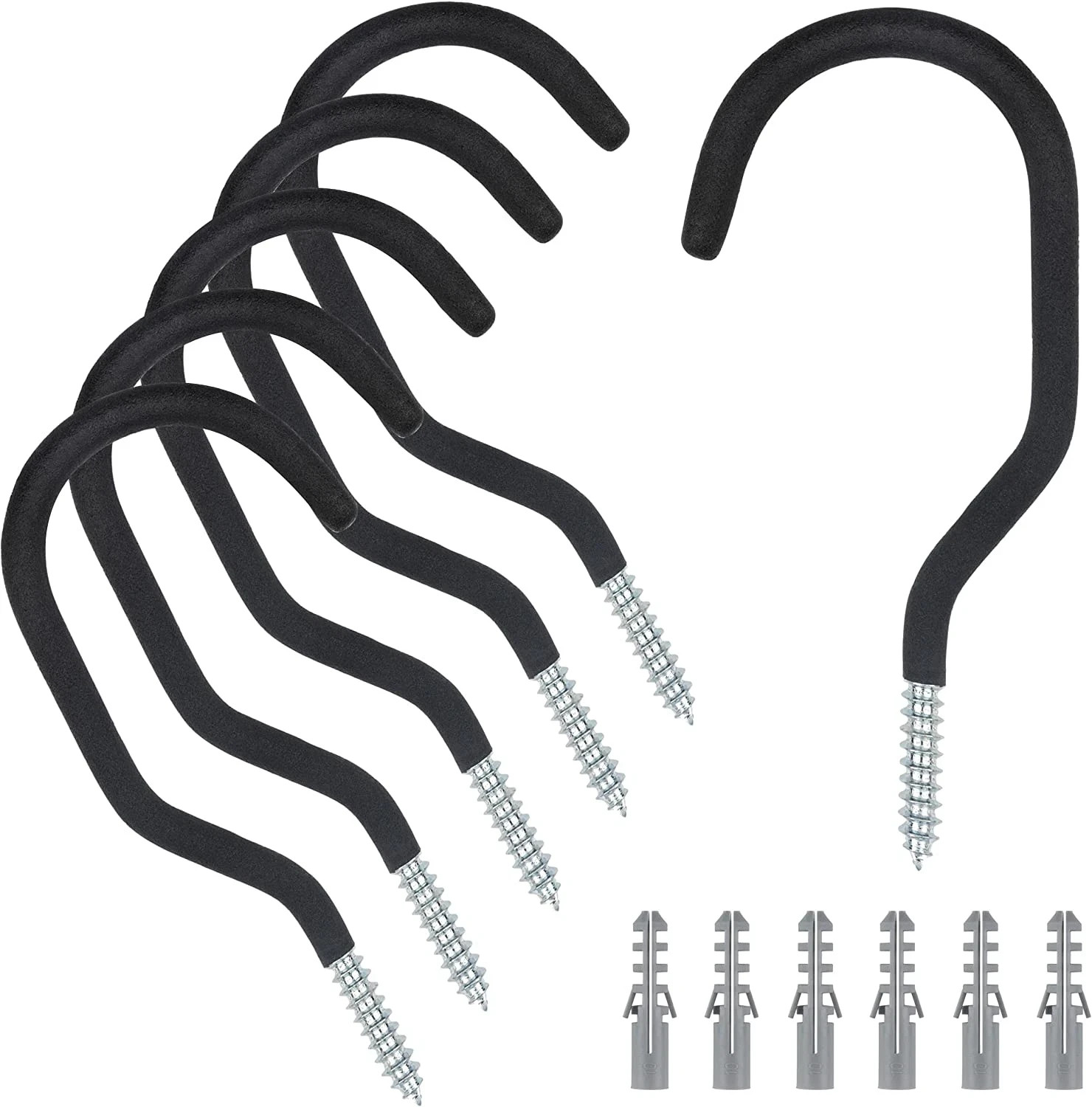 KURUI Road Bike Hooks for Garage Wall, 6 Pack Heavy Duty Bic