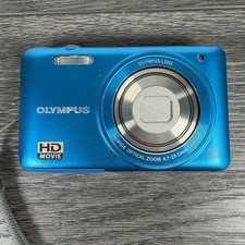 Olympus D-715 Blue Digital Compact Camera Blue Tested Working 14MP