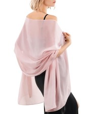 Chiffon Shawl Wraps for Women Evening Dresses Soft Scarf Formal Wedding Brida...
