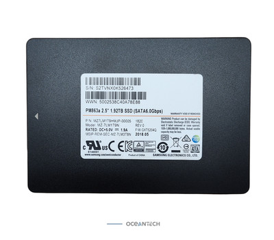 SAMSUNG PM863A 1.92TB SSD 2.5 SATA MZ7LM1T9HMJP-00005 MZ-7LM1T9N